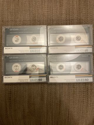 Sony UX-ES60 Cintas Cassette Nuevas (4 Unidades)