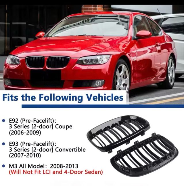 Rejillas BMW E90 E92 E93 M3 328I 335I (07-11)