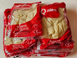 Guantes de látex Qalita Talla Pequeña