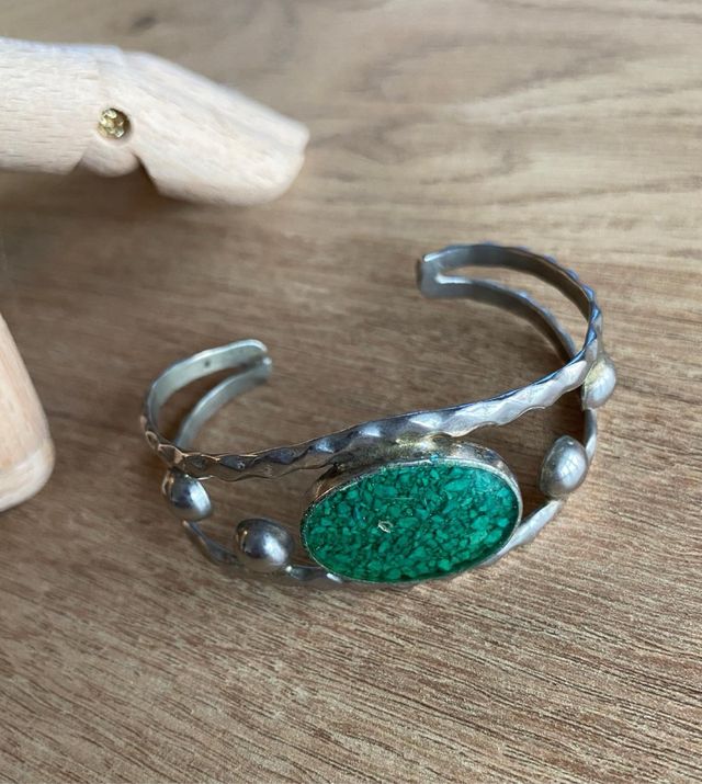 Pulsera Turquesa Hecha a Mano, artesanal