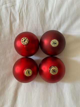 Bolas de Navidad Rojas y Doradas