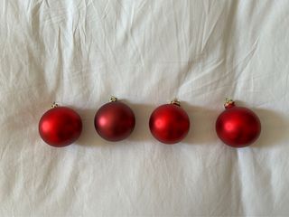 Bolas de Navidad Rojas y Doradas