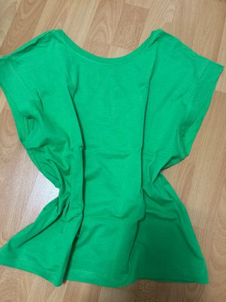 Camiseta Mango verde talla S
