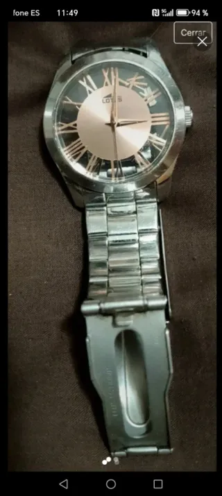 Reloj Lotus Mujer Oro y Plata