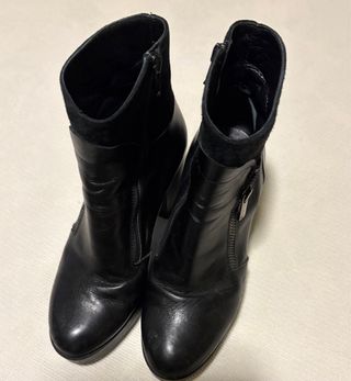 Botas de piel negras mujer talla 37