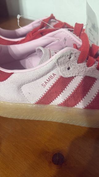 Zapatos Adidas Samba Rosa y Rojo
