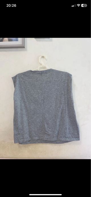 Camiseta gris Baby Girl con estampado