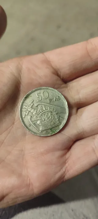 Moneda 50 Pesetas 1957 Escudo España