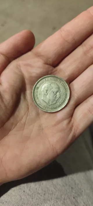 Moneda 50 Pesetas 1957 Escudo España