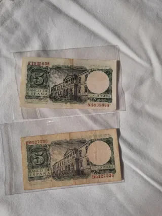 Billete 5 Pesetas Banco de España 1954