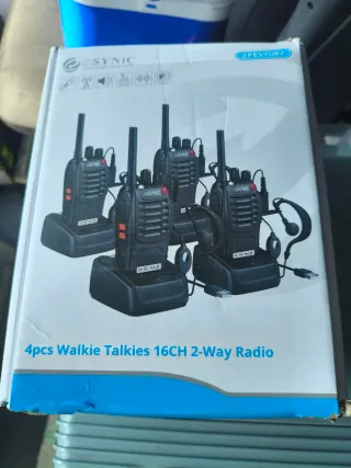 4 Walkie Talkies Esynic 16CH 2-Way Radio