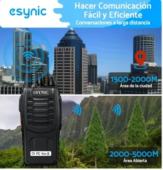 4 Walkie Talkies Esynic 16CH 2-Way Radio