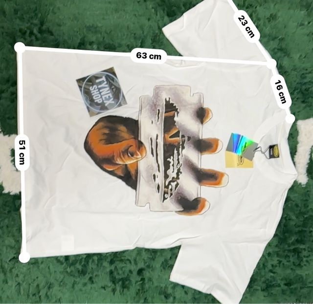 Corteiz - Camiseta Razor Tee Blanca Oferta Lowcost