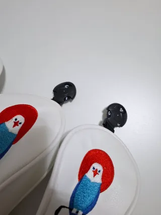3 Fundas de Palos de Golf Blancas