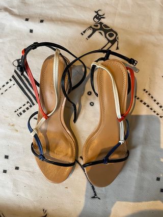 Sandalias Zara Tiras Finas Multicolor