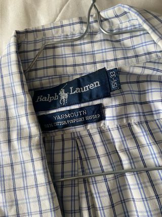 Camisa Polo Ralph Lauren cuadros azul