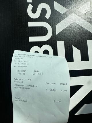 Zapatos de seguridad Robusta T.41 nuevas