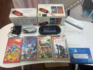 Consola PSP Street Negra completa con juegos