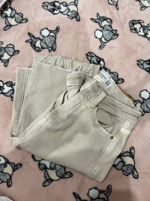 Pantalones beige Aquarius Talla XXS