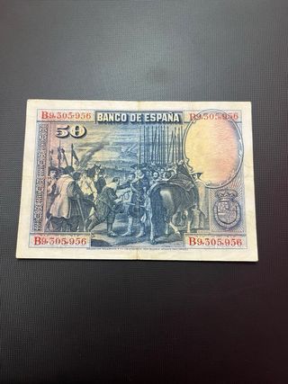 Billete 50 Pesetas Banco de España 1928