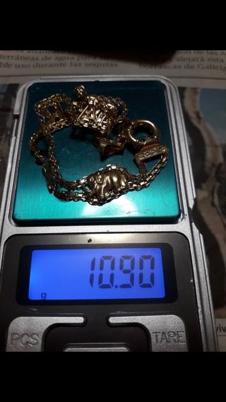 Pulsera Oro 18k Maciza Cierre Timón