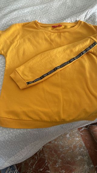 Sudadera Guess Amarilla Talla M