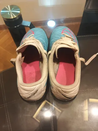 Botas Fútbol Niño Nike talla 32 Phantom Azul/