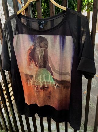 Camiseta MNG -Estampado Mujer- Sin estrenar
