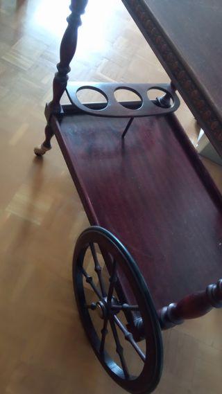 Carrito camarera madera