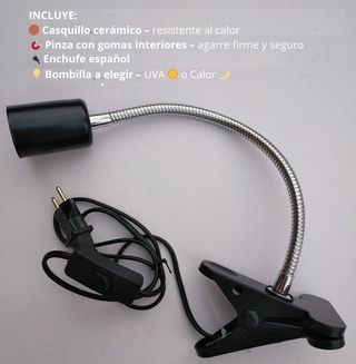 FOCO para reptiles lampara con casquillo ceramico