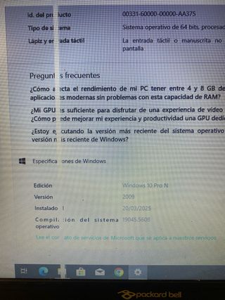 Packard Bell EasyNote TE Portátil