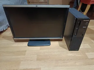 Pantalla HP y CPU Lenovo