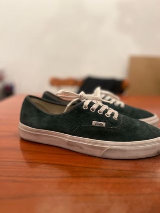 Zapatillas Vans Verdes y Blancas