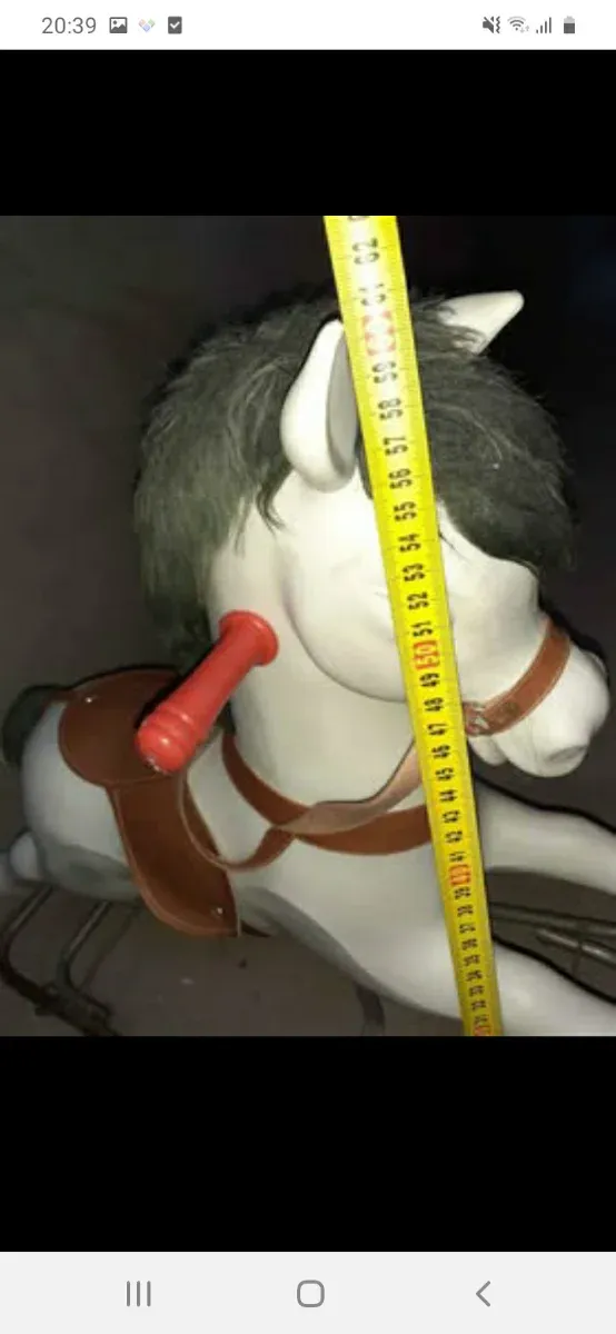 Caballito balancín plastico años 70 ver fotos