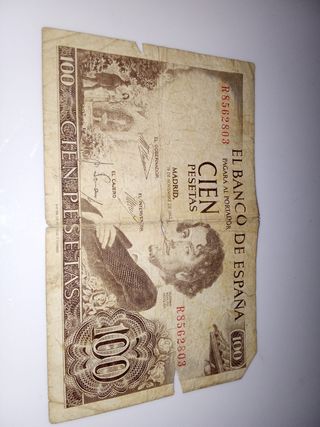Billete 100 Pesetas España 1965