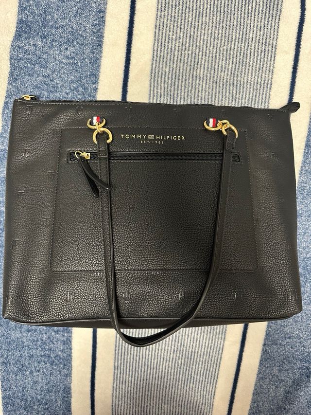 Bolso Tote Tommy Hilfiger Negro