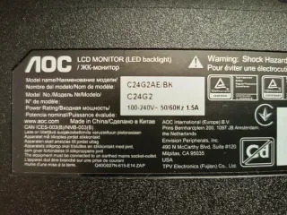 Monitor gaming AOC C24G2 para reparar