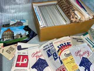 Lote de postales antiguas, aprox. 4 kgs peso neto
