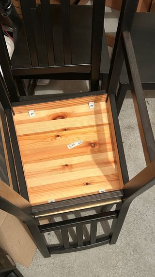 Juego de 4 sillas de comedor de madera