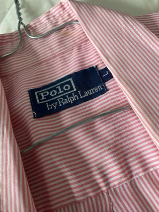 Camisa Polo Ralph Lauren Rosa Rayas