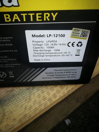 Baterías litio LiitoKala LiFePO4 NUEVAS 