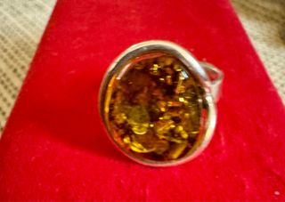 Anillo Plata y Ámbar Báltico