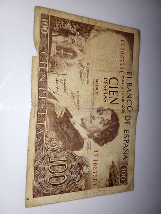 Billete 100 Pesetas España 1965