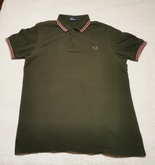 Polo Fred Perry verde talla S