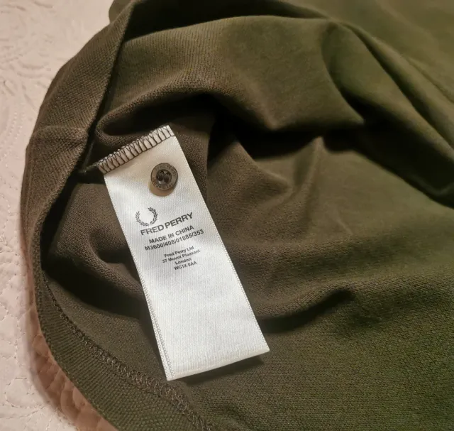 Polo Fred Perry verde talla S