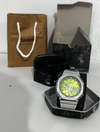 G-Shock Casio Acero Esfera verde