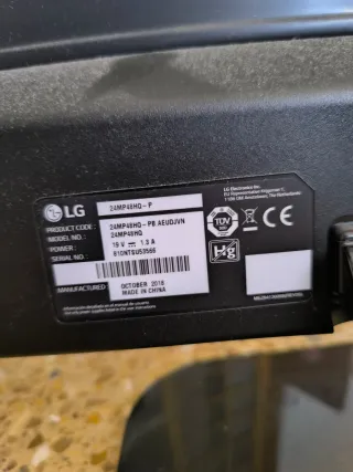 Monitor LG 24MP48HQ-P Negro
