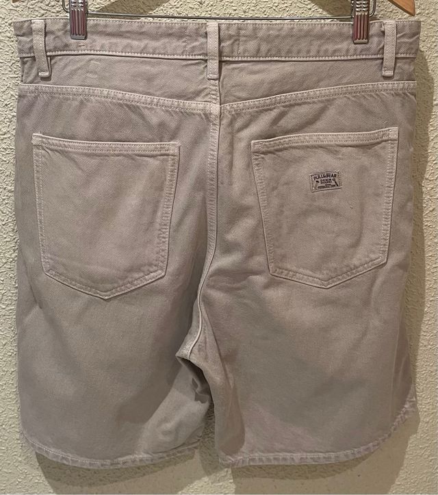 Pantalón corto beige Pull&Bear Talla 31