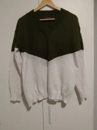 Jersey SHEIN verde y blanco talla única