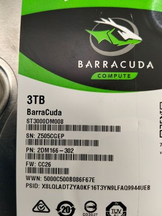 Disco duro Seagate BarraCuda 3 TB 7200RPM
